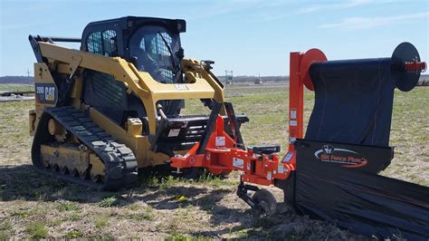 silt fence attachment for skid steer|silt fence plow rental.